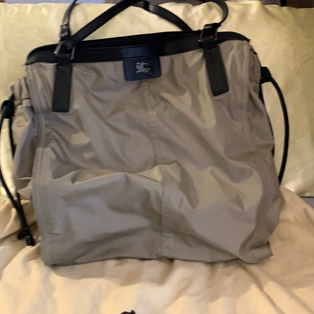 Authentic Burberry Nylon Tote with Dustbag